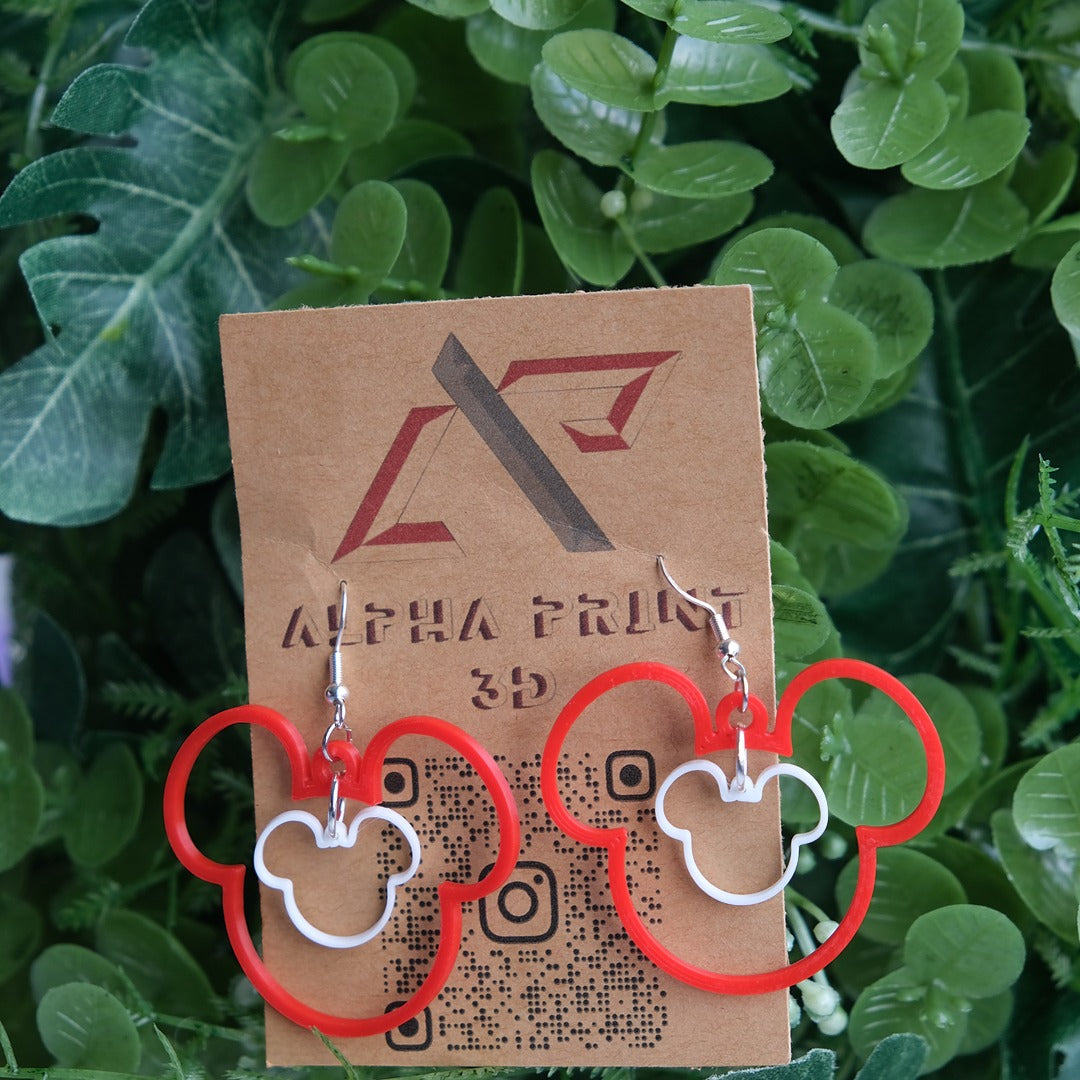 Mickey Mouse Outline Earrings