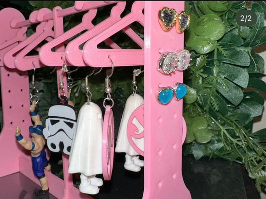 Clothing Rack Earring Display