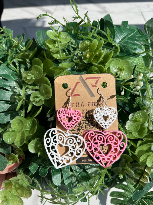 Heart Pattern Earrings