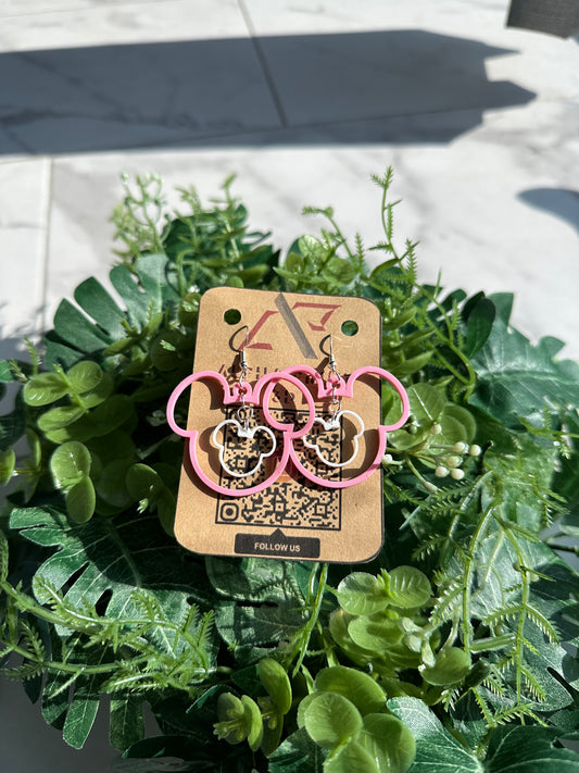 Mickey Mouse Outline Earrings