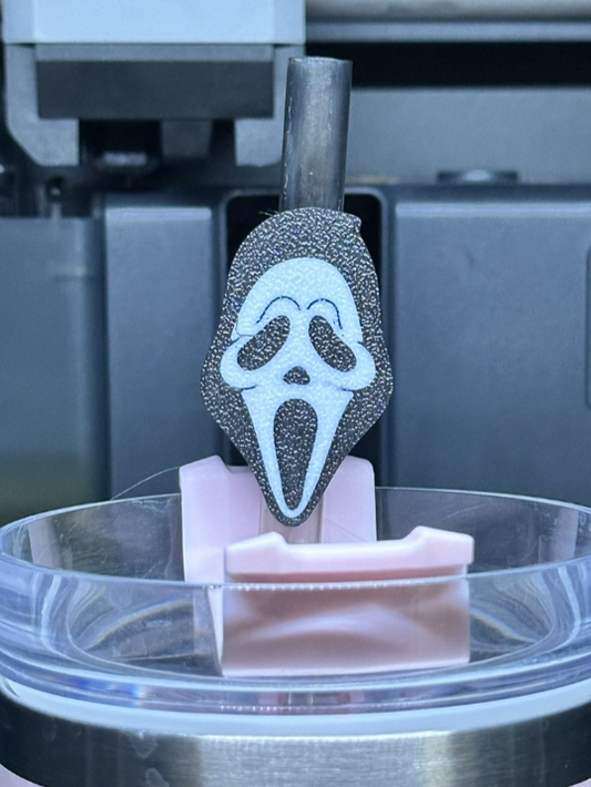 Ghostface Straw Topper