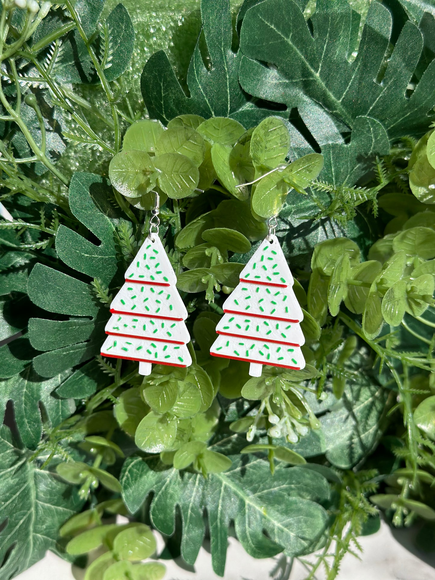 Christmas Tree Sprinkles Earrings