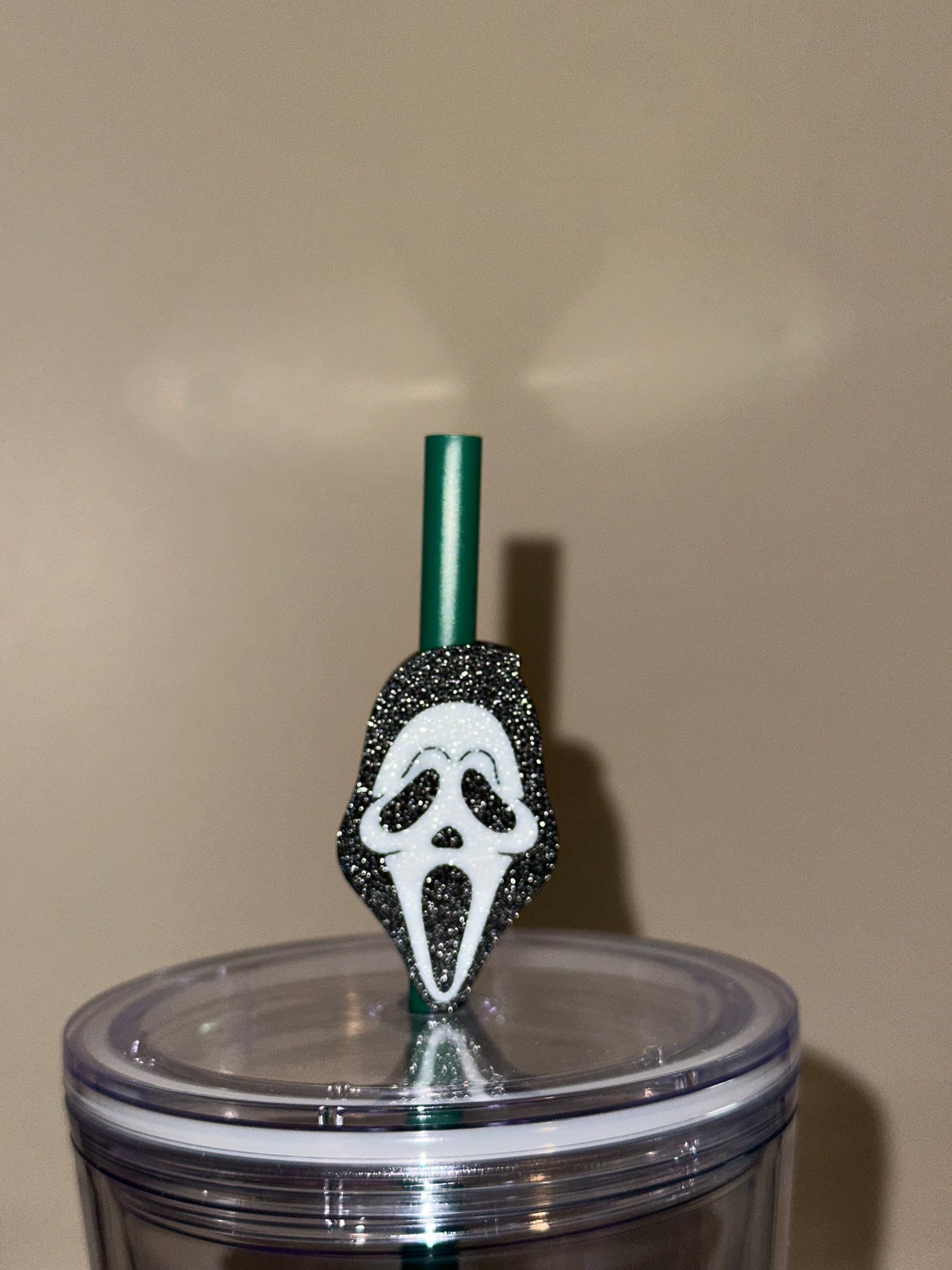 Ghostface Straw Topper