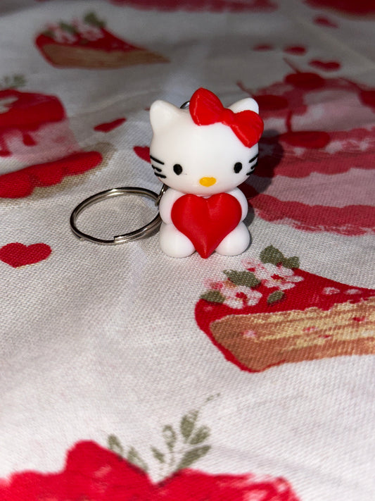 Hello Kitty Heart Keychain