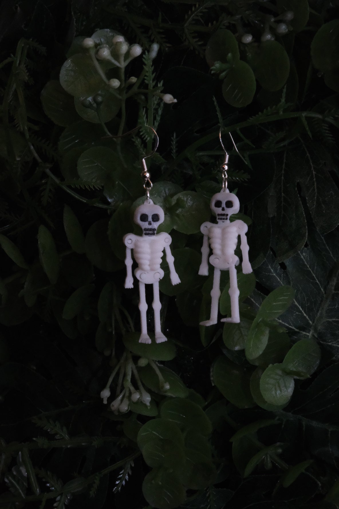 Skeleton Man Articulated Earrings