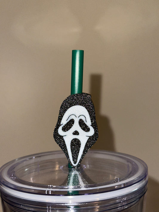 Ghostface Straw Topper