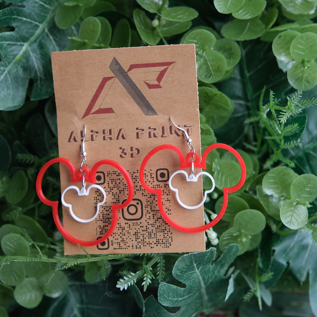 Mickey Mouse Outline Earrings