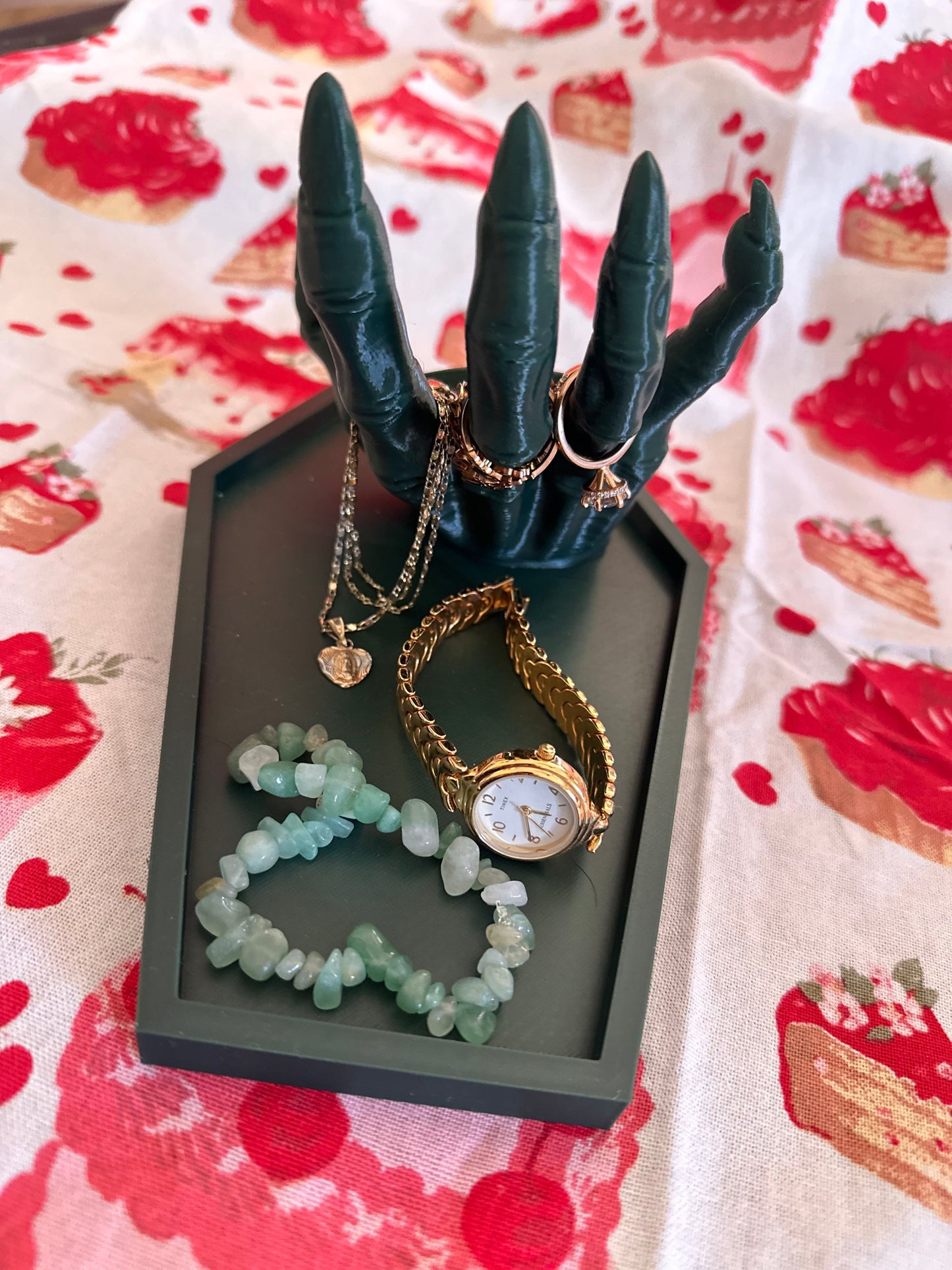 Gothic Demon Hand Jewelry Tray